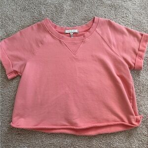 Anthropologie cotton crop tee